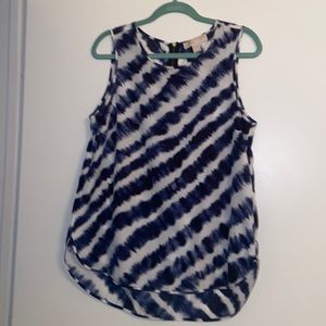 Michael, Michael Kors, sleeveless high/low top.